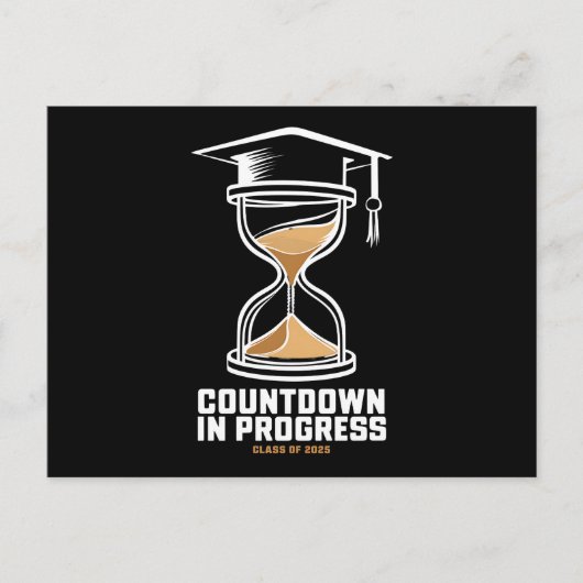 Carte Postale Classe supérieure de 2025 Compte à rebours pour le (Devant)