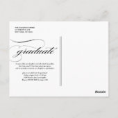 Carte Postale Classe vintage de 2025 Hot Pink Photo Graduation (Dos)