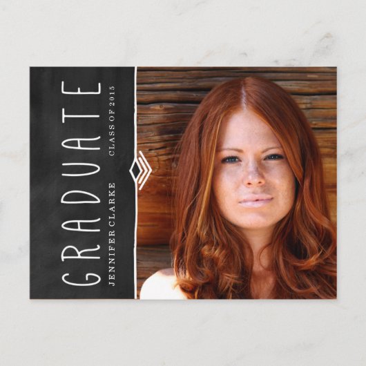 CARTE POSTALE CLASSEUR | 2015 GRADUATION PARTY INVITATION (Devant)