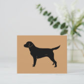 Carte Postale Classic Black Labrador Retriever (Debout devant)