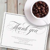 Carte Postale Classic Cursive Script Calligraphy Frame Memorial