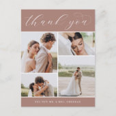 Carte Postale Classic Four | Multi Photo Wedding Thank You (Devant)