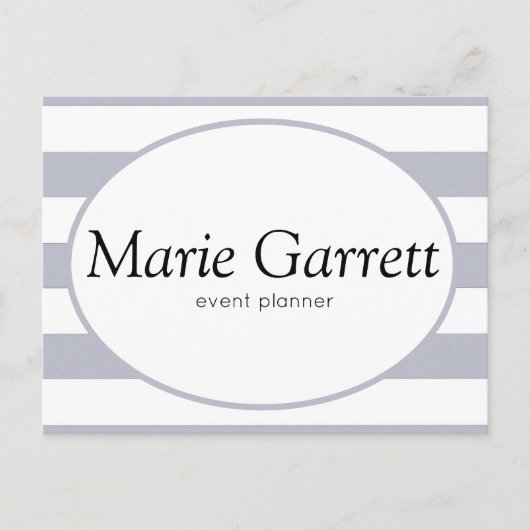 Carte Postale Classic Grey Stripes (Devant)