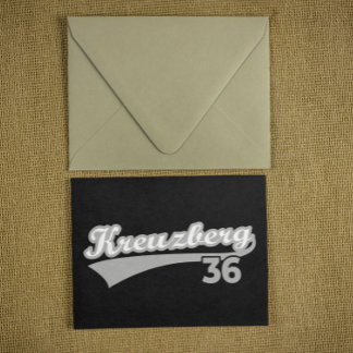 Carte Postale Classic Kreuzberg 36 Berlin City Logo Oldschool
