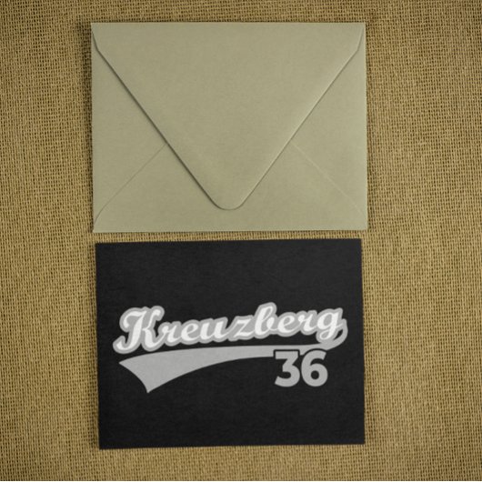Carte Postale Classic Kreuzberg 36 Berlin City Logo Oldschool