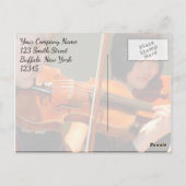 Carte Postale Classic Music Festival Chalkboard Merci (Dos)