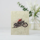 CARTE POSTALE CLASSIC RACING MOTORCYCLE. (Debout devant)
