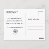 Carte Postale Classic Red Christmas Truck Salutation d'entrepris (Dos)