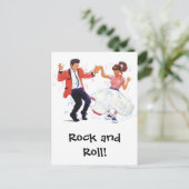 Carte Postale Classic Rock and Roll Jive Dancing Postcard (Debout devant)