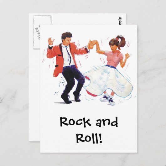 Carte Postale Classic Rock and Roll  Jive Dancing Postcard (Devant / Derrière)