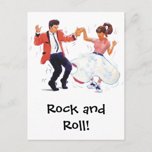Carte Postale Classic Rock and Roll Jive Dancing Postcard (Devant)
