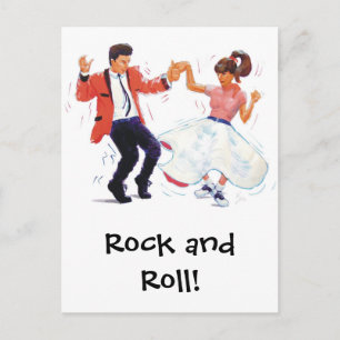 Carte Postale Classic Rock et Roll Jive Dancing