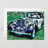 Carte Postale Classic Roll Royce (Devant / Derrière)