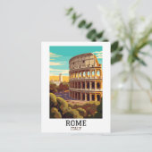 Carte Postale Classic Rome Italie Colisée Historique (Debout devant)