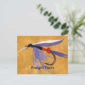 Carte Postale Classic Trout Fly "Freight Train" (Debout devant)