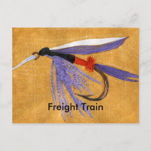 Carte Postale Classic Trout Fly "Freight Train"