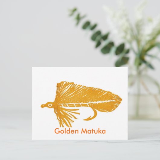 Carte Postale Classic Trout Fly "Golf Matuka" (Debout devant)