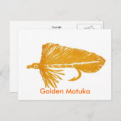 Carte Postale Classic Trout Fly "Golf Matuka" (Devant / Derrière)