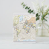 Carte Postale Classic World Map (Debout devant)