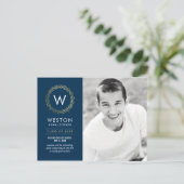 Carte Postale Classic Wreath EDITABLE COULEUR Graduation (Debout devant)