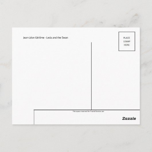 Carte postale classique (Dos)