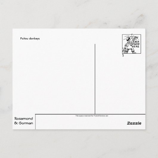 Carte postale classique (Dos)