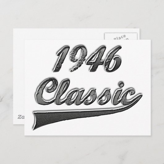 Carte Postale Classique 1946 (Devant / Derrière)