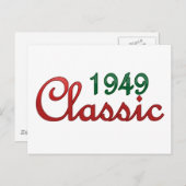 Carte Postale Classique 1949 (Devant / Derrière)