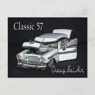 Carte postale classique 57 Chevy Bel Air