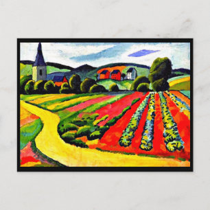 Carte postale classique/art Vintage-août Macke 4