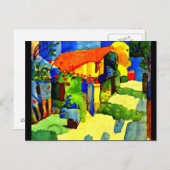 Carte postale classique/art Vintage-août Macke 5 (Devant / Derrière)