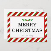 Carte postale classique colorée de vacances de (Devant / Derrière)