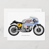 Carte postale classique de moto (Devant / Derrière)