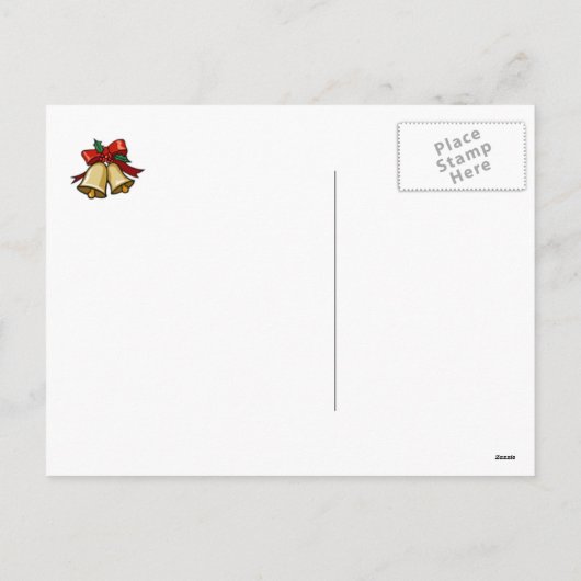 Carte postale classique de Noël avec Père Noël (Dos)