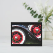 Carte postale classique de pneu de voiture (Debout devant)