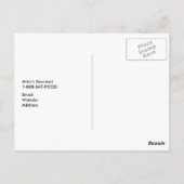 Carte postale classique de sauce aux pâtes gourman (Dos)