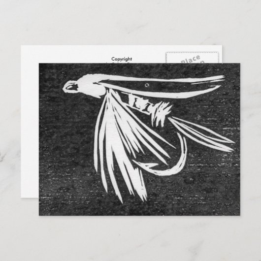 Carte postale classique de volée de truite (Devant / Derrière)