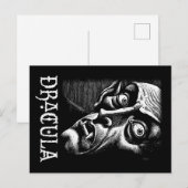 Carte Postale Classique Dracula Vampire gothique Vintage Hallowe (Devant / Derrière)