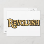 Carte postale classique du logo Revolush (Devant / Derrière)