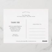 Carte Postale classique en Merci FOIL Grad Collegi (Verso)