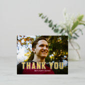 Carte Postale classique en Merci FOIL Grad Collegi (Debout devant)