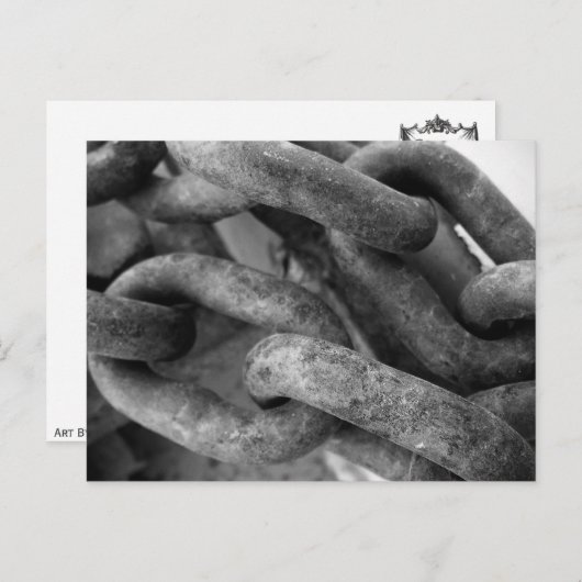 Carte postale classique en noir et blanc (Devant / Derrière)