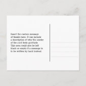 Carte postale classique et traditionnelle de "Merc (Dos)