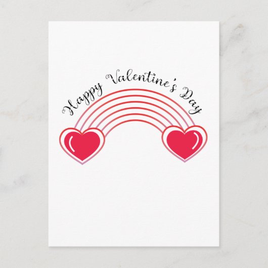 Carte Postale Classique Heureuse Sainte-Valentin (Devant)