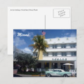 Carte Postale classique miami (Devant / Derrière)