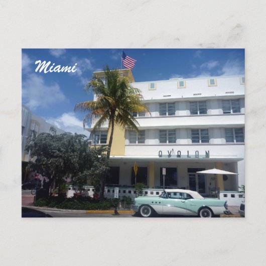Carte Postale classique miami (Devant)