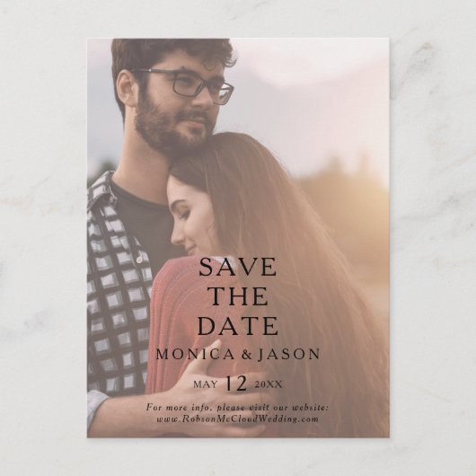 Carte postale classique minimaliste pour annoncer (Devant)