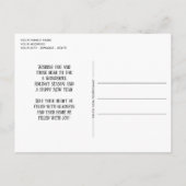 Carte Postale Classique Moderne Amour Fêtes Saisons Salutations (Dos)