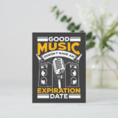 Carte Postale Classique Old Rock Music Lover Festival Fan de con (Debout devant)