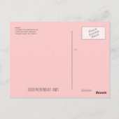 * Carte Postale classique Pretty Poochies Rose * (Dos)